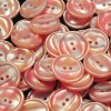 Mercerie lot de 5 boutons carrés plastique rose originaux 16mm button 