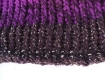 Snood - tour de cou tricot main prune