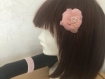 Bracelet rose et sa fleur amovible / crocheté main