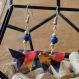 Boucles d'oreilles papillon origami