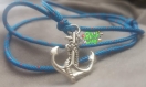 Bracelet cordage marin ancre