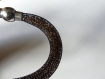 Bracelet stardust noir et bronze