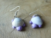 Boucles d'oreilles tortues coquillages