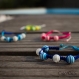 Bracelet shamballa pour femme/homme - série les marins - coton bleu foncé et perles de verre bleues et blanches