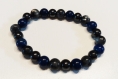 Bracelet en pierres fines lapis lazuli, larvikite et hématite magnétique