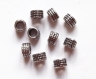 20 perles rondes intercalaires métal argent 4 mm 