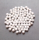 Perles de bohème à facettes blanc opaque 4 mm 