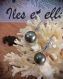 Boucles d'oreilles argent rhodié zircon et perles de tahiti