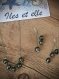 Ensemble collier et boucles d'oreilles perles de tahiti goutte