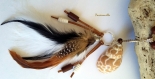Pendentif plumes naturelles, collier pendentif plume, bijoux hippie, collier bohème, pendentif ethnique, indien