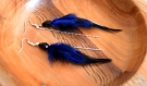 Boucles d'oreilles plumes kishy - ethnic feather - bijoux ethniques - bijoux indiens - boho -