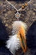 Sautoir pendentif plumes naturelles dream-catcher, collier pendentif plume, bijoux amérindien, collier bohème, ethnique, collier en plumes