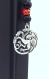 Marque-page dragon, mythologie chinoise, chimère ,bijoux de livre perle de lave - bookmark gift,marque-page métal serpent