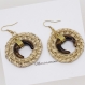 Boucles d’oreilles, creoles, collection natura