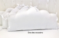 Tour de lit en 3 nuages joli bois, renard et fleurs, en 60 cm large