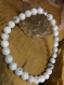 Bracelet en howlite blanc pierre gemme naturel lithotherapie 3