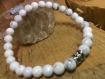 Bracelet en howlite blanc pierre gemme naturel lithotherapie 3
