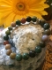 Bracelet en agate indienne pierre gemme naturel lithotherapie 