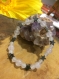 Bracelet quartz rose & étoile hématite 