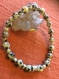 Bracelet en jaspe dalmatien pierre gemme naturel lithotherapie 