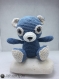 Nestor ours doudou amigurumi crochet bleu et beige 