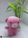 Babe cochon doudou amigurumi crochet rose 
