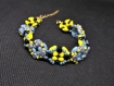 Bracelet jaune et bleu