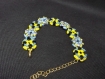 Bracelet jaune et bleu
