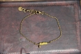 Bracelet perles à facettes et chaine bille 