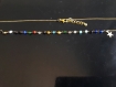 Collier chaine rosaire multicolore/ chaine bille et sa breloque étoile 