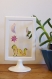 Cadre bebe enfant bébé en papier découpé décoration animaux chat oiseau étoile lune 3d