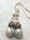 Boucles d'oreilles 3 perles