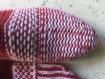Chaussons femme pure laine tricoté main, jacquard,  fair isle, chaussons yoga