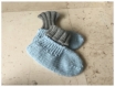 Chaussons femme en pure laine, 38/40, chaussons tricotés, chaussons de lit, avion, voyage, chaussons montants, chaussons après chirurgie 
