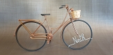 Vélo hollandais miniature avec panier en osier