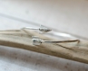 Bracelet fleche argent massif ,sur commande , 2 mm , ligne , ethnique, , minimaliste