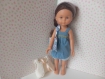 Vêtement de poupée (33cm):  short,jupe, blouse à bretelles, gilet sans manches