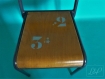 Chaise d'école vintage relookée de marque stella 