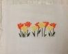 Broderie point de croix 27 x 19 cm les tulipes à encadrer