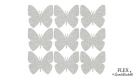9 papillons applique flex thermocollant