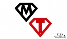 Lettre superhero motif flex thermocollant