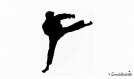 Judoka judo ju-jitsu karate applique thermocollant