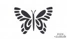 Papillon flex stylise motif thermocollant
