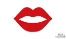 Bouche rouge levres baiser applique flex thermocollant rouge rose noir