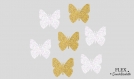 7 petits papillons appliques thermocollant flex