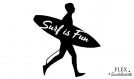 Surf is fun surfeur 1 thermocollant flex