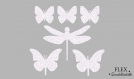 Papillons libellule shabby applique thermocollant