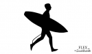 Surf surfeur applique thermocollant flex