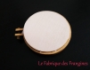 Mini tambour à broder broderie cercle jack personnage de couleur noir noir tambourin 5.7 cm x 5 cm 
