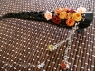 Pince à cheveux bouquet de roses en origami 